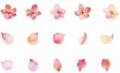 Decoratieve stickers | bloemen | 75mm x 147mm