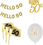 60-delige set Hello 50 - abraham - sarah - 50 - verjaardag - jubileum