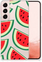 Telefoon Hoesje Geschikt voor Samsung Galaxy S22 Hoesje Bumper Doorzichtig Watermelons