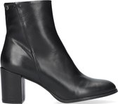 Notre-V 03-313 Enkellaarsjes - Enkelboots met rits - Dames - Zwart - Maat 41