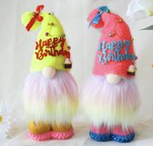 GnomeStore - 2 stuks - verjaardag cadeau - verjaardag - Gnome - Gnoom - gnomes - 32 cm lang - kabouter - kabouter pop.