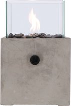 Cosi Fires - Carré de Ciment pour Lanterne à Gaz Cosiscoop - Ciment - Grijs - 20 x 20 x 39 cm