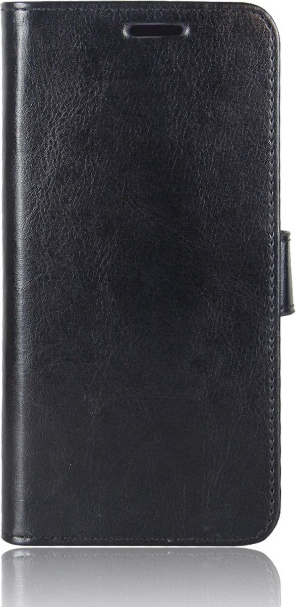 Mobigear Telefoonhoesje geschikt voor Apple iPhone 11 Hoesje | Mobigear Wallet Bookcase Portemonnee | Pasjeshouder voor 3 Pasjes | Telefoonhoesje voor Pinpas / OV Kaart / Rijbewijs - Zwart