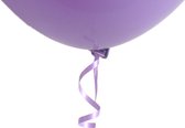 100 ballonsluitingen Poly-Fix ​​paars met lint ca. 120cm Wefiesta