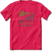 F-106 Vliegtuig T-Shirt | Unisex leger Kleding | Dames - Heren Straaljager shirt | Army F16 | Grappig bouwpakket Cadeau | - Roze - XXL