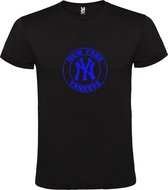 Zwart T-shirt ‘New York Yankees’ Blauw Maat 3XL