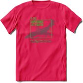 F-101 Vliegtuig T-Shirt | Unisex leger Kleding | Dames - Heren Straaljager shirt | Army F16 | Grappig bouwpakket Cadeau | - Roze - S