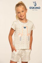 Eskimo pyjama meisjes - ecru - Sarita - maat 98
