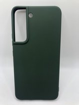 Siliconen back cover case - Geschikt voor Samsung Galaxy S21 - TPU hoesje Groen (PAST ALLEEN S21)