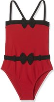 Ani Ani Hanky Panky Rood / Zwart Chique meisjes badpak maat 98/104