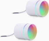 Manzibo Smart Wifi Hanglamp - Set van 2 - Plafondlamp - Met app control - Dimbaar- Led Verlichting - Voor Keuken/Huiskamer - Moderne look - Meerkleurig - Wit