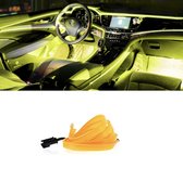Auto Sfeerverlichting Neon Led strip 5 meter incl. sigarettenaansteker +/- kleur Geel