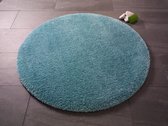 Livetti Salonmat Vloerkleed Tapijt Kamermat Rond 90x90cm - Turkoois