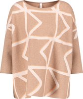 GERRY WEBER Dames Oversized trui met patroon