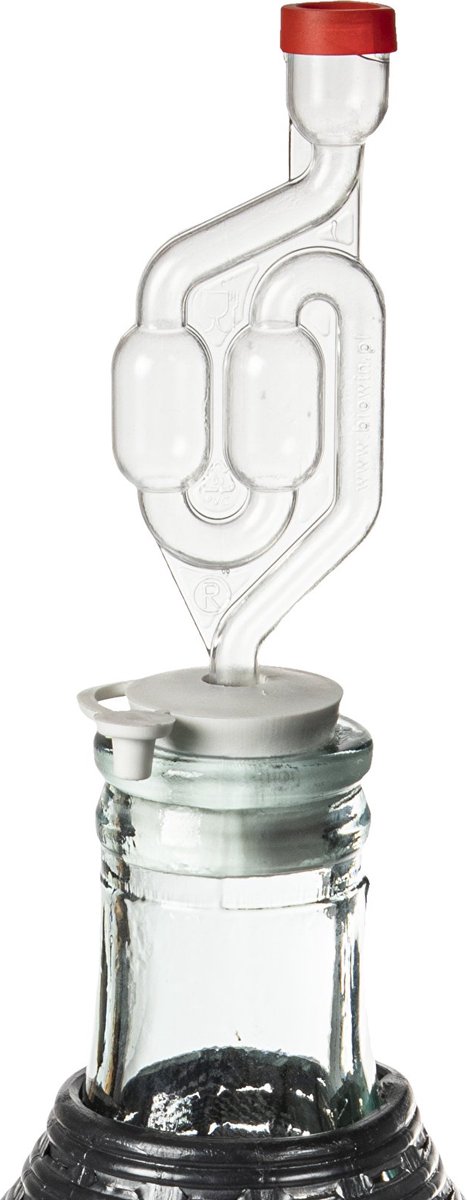 DIAH DO IT AT HOME 5L glazen Demijohn met schroefdeksel Carboy Fermentatiefles Wijn Cider Maken Opslag