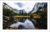 Walljar - Mountain Lake - Muurdecoratie - Poster