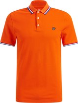 WE Fashion Heren slim fit polo van piquékatoen