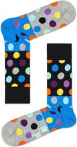 Happy Socks - Big Dot - zwart blauw grijs - dots - 41-46