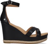 UGG W Ezrah Sandalen - Met Sleehak - Dames - Zwart - Maat 39