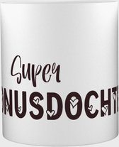 Akyol - Super bonusdochter Mok met opdruk - dochter - Familieleden - Familie - 350 ML inhoud