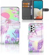 Wallet Bookcase Geschikt voor Samsung Galaxy A53 Telefoonhoesje Vogel