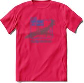F-101 Vliegtuig T-Shirt | Unisex leger Kleding | Dames - Heren Straaljager shirt | Army F16 | Grappig bouwpakket Cadeau | - Roze - S
