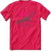 F-101 Vliegtuig T-Shirt | Unisex leger Kleding | Dames - Heren Straaljager shirt | Army F16 | Grappig bouwpakket Cadeau | - Roze - S