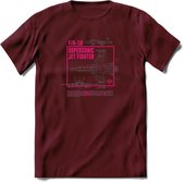 F-18 Vliegtuig T-Shirt | Unisex leger Kleding | Dames - Heren Straaljager shirt | Army F16 | Grappig bouwpakket Cadeau | - Burgundy - XL