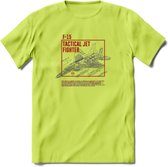F-15 Vliegtuig T-Shirt | Unisex leger Kleding | Dames - Heren Straaljager shirt | Army F16 | Grappig bouwpakket Cadeau | - Groen - S