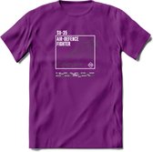 SU-35 Vliegtuig T-Shirt | Unisex leger Kleding | Dames - Heren Straaljager shirt | Army F16 | Grappig bouwpakket Cadeau | - Paars - S