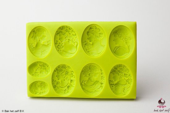 Moule à Fondant Camée Lady Avatar - Silicone Alimentaire Pour Décoration Gâteaux