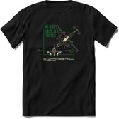 ME-262 Vliegtuig T-Shirt | Unisex leger Kleding | Dames - Heren Straaljager shirt | Army F16 | Grappig bouwpakket Cadeau | - Zwart - XXL