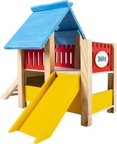 Knaagdierenhuisje - De smurfen speeltuin - Afmetingen: 25x20x21cm