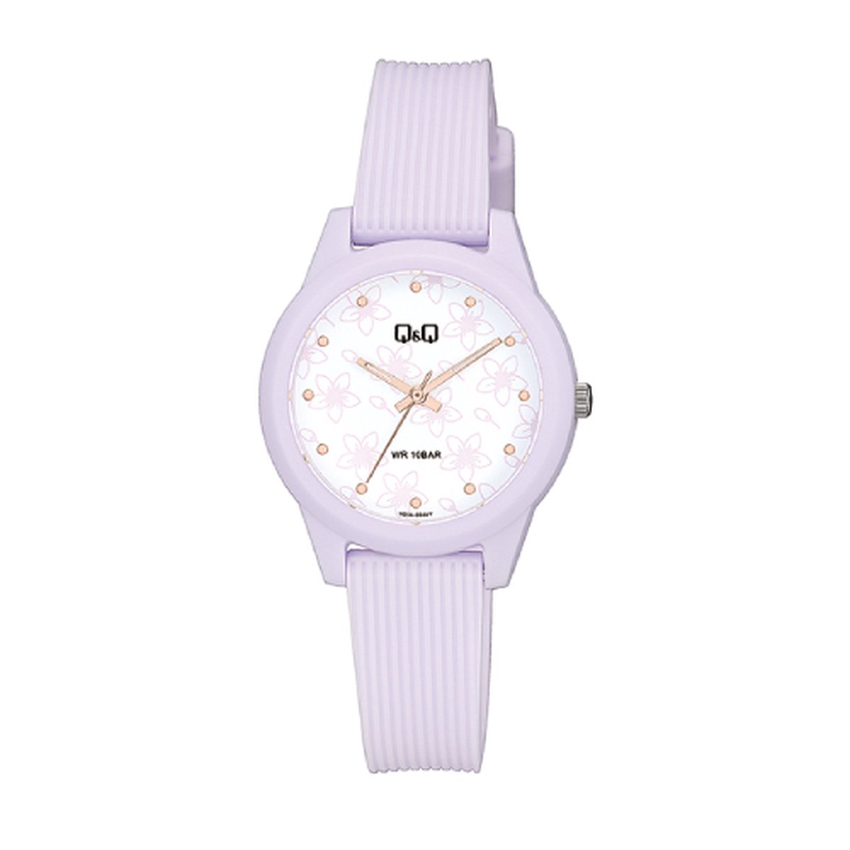 QQ by Citizen model V01a004vy-Dameshorloge-waterdicht zwemmen-sporten-lila kleur-32 mm