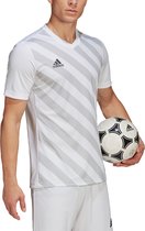 adidas - Entrada 22 GFX Jersey - Wit Voetbalshirt-M