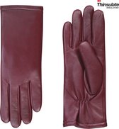 Laimböck leren dames handschoenen model Vallegio Color: Oxblood, Size: 7.5