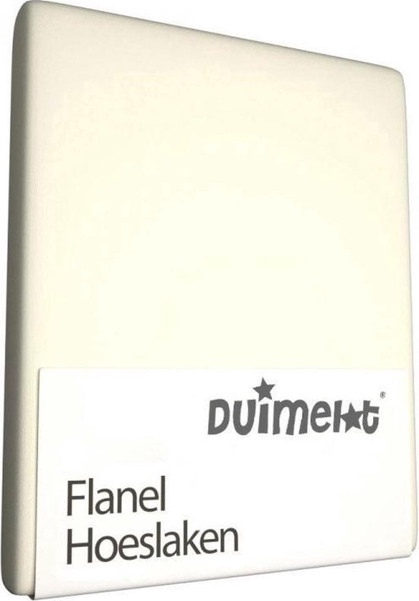 Duimelot 100% Luxe Kinder Flanel Hoeslaken - Junior (70x140 cm) - Ivoor