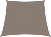 vidaXL Zonnescherm trapezium 4/5x3 m oxford stof taupe