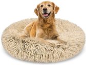 Manzibo Ronde Hondenmand - L - 70CM - Fluffy Mand - Kattenmand - Dierenmand - Superzacht - Luxe Hondenbed - Hondenkussen - Beige/Creme