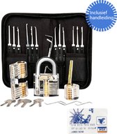 Premium Lockpick set - Lockpicking set - Lockpick - Lockpick set beginners - Survival Kit - Sloten opener set - 27-delige lockpick set voor beginners en gevorderden - Oefenslot - L