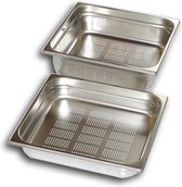 Gastro-Inox RVS GN Bak 2/3 - 40mm Diep, Geperforeerd, Gastro-Inox 501.561