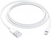 JRichter - Lightning kabel - geschikt voor iPhone - Lightning Kabel naar USB - Oplaadkabel geschikt voor Apple iPhone - Wit - 1 Meter - iPhone oplaadkabel - Lightning USB kabel - i