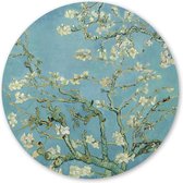 Wandcirkel Amandelbloesem - 90 cm - Forex - Schilderij Oude Meesters & Bloemen
