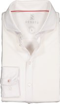 Desoto - Overhemd Strijkvrij Wit - XXL - Heren - Slim-fit