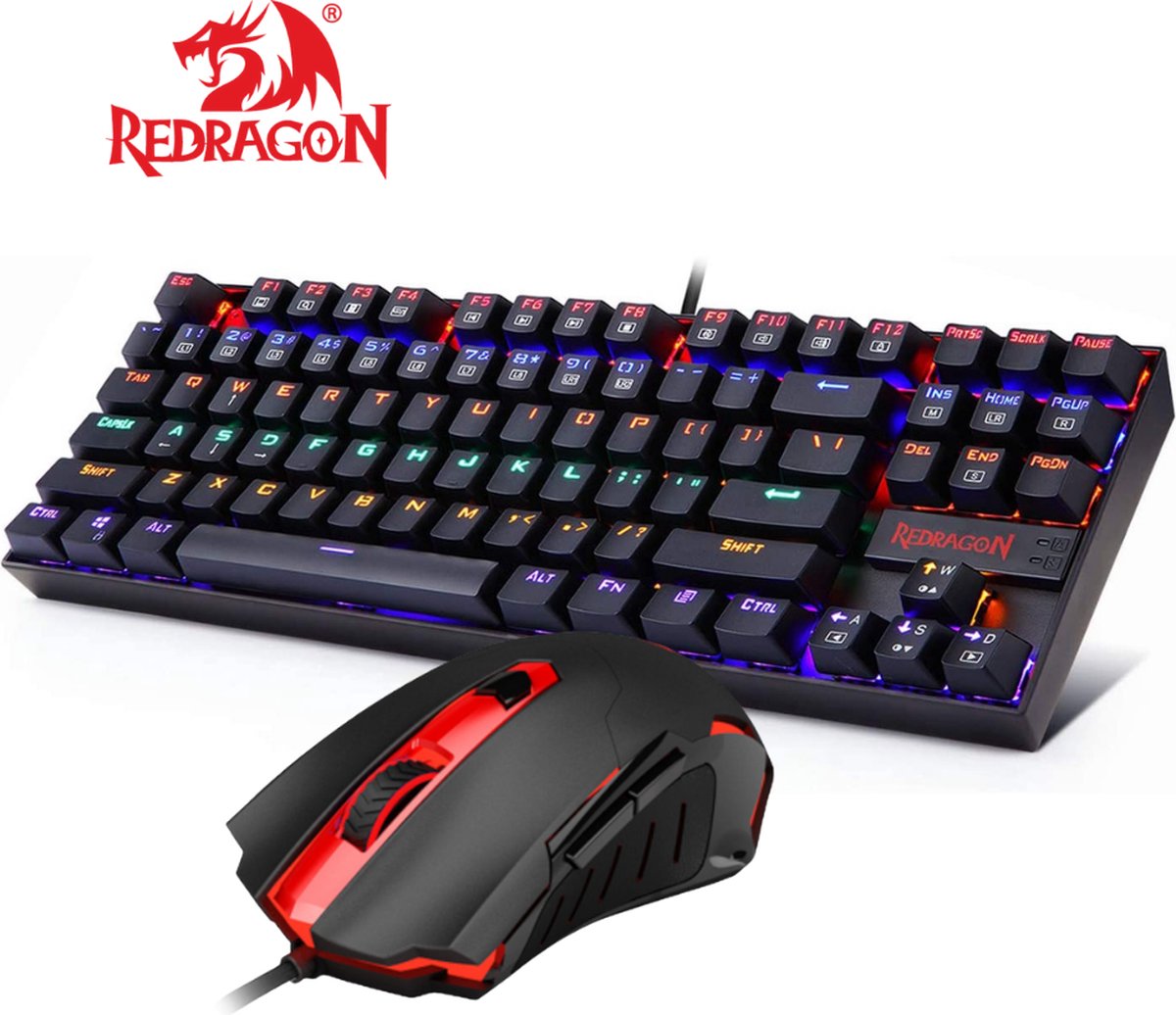Redragon gaming set| Daksa gaming toetsenbord + Pegasus gaming muis + Lamia gaming headset