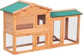 Paws Konijnenhok met buitenverblijf 145 x 45 x 85cm