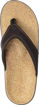 Spenco - Slippers Yumi Leer heren - Schoenmaat: Heren: 44 (28.5 cm)