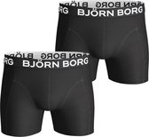 Bjorn Borg - Boxers Solid Black 2 Pack - Maat XL - Body-fit