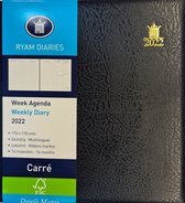 Ryam Bureau Agenda 2022 - Ryam  Carre ZWART (17cmx17cm)
