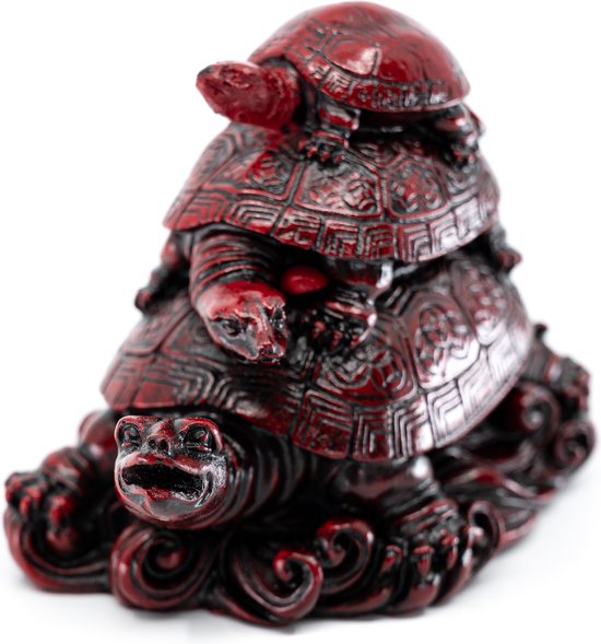 Beeld Feng Shui Schildpadden voor Wijsheid (85 mm)
